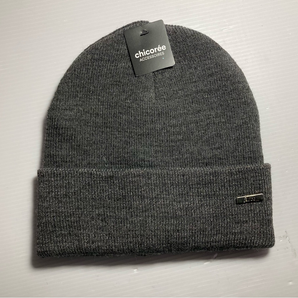 Nwt Sparkly Dark Grey And Silver Copper Toque Beanie Knit Hat